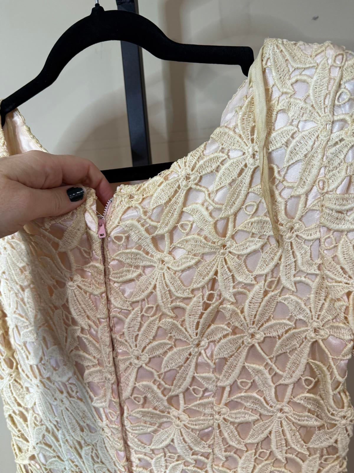 50s Vintage Elegant Women's Formal Dress with Lace Top and Tulle Skirt